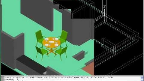 Free AutoCAD Tutorial - AutoLisp to build a 3D Show House 11/18 - for AutoCAD all Version