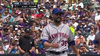 NYM@COL: Gee makes amazing catch on ground ball