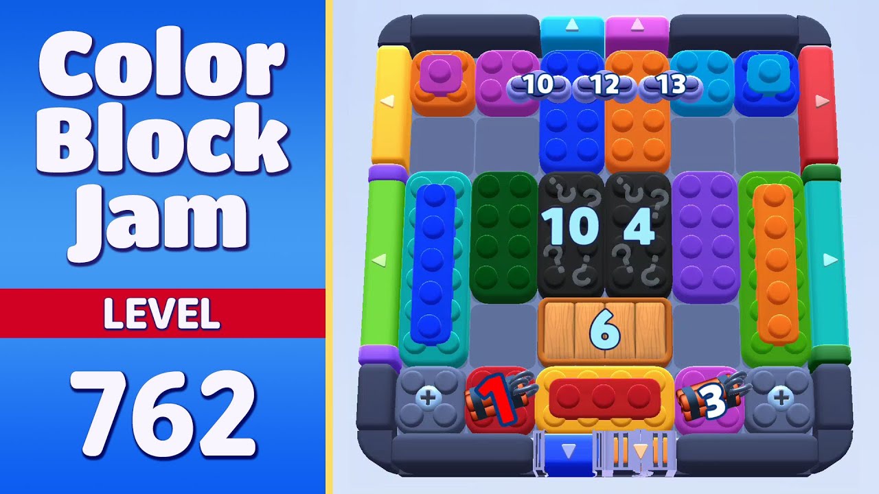 Color Block Jam Level 762 | Every Puzzle Solved! 🎯 - YouTube