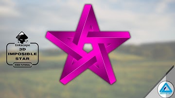 3D Impossible star | inkscape in hindi