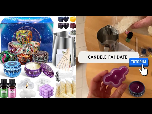 TUTORIAL FACILE E VELOCE PER CREARE CANDELE IN CERA DI SOIA 