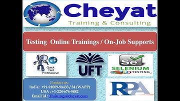 UFT / QTP Online Training !! Demo Session !!