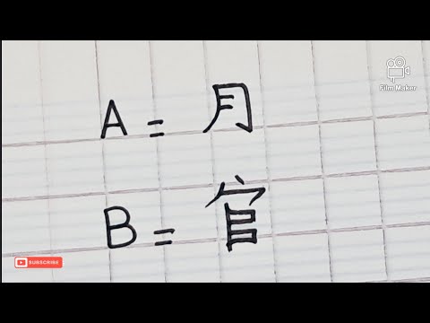 How to write Chinese Alphabet 
