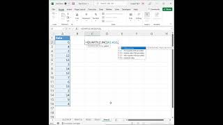 The Learnit Minute - QUARTILE.INC Function #Excel #Shorts screenshot 4