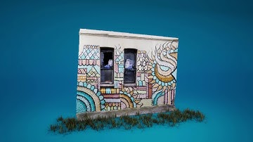 Lidar scan in Unreal Engine.