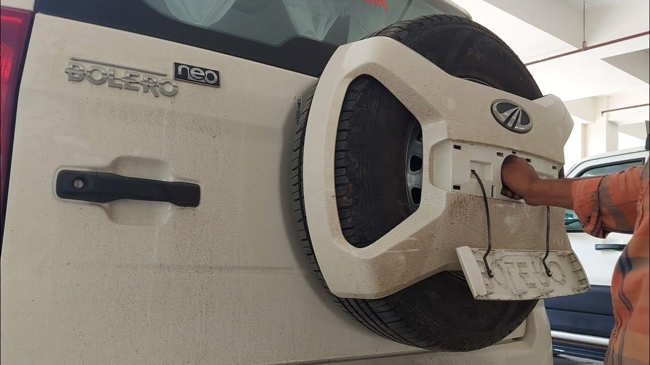 Change Stepney tyre with rear wheel in mahindra bolero neo YouTube