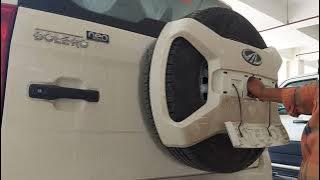 Change Stepney tyre with rear wheel in mahindra bolero neo