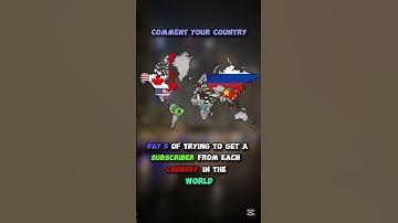 Day 5 of trying to get a subscriber from each country in the world #mapping #maps #geography #map