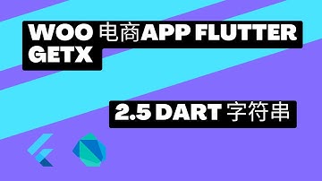 2022 Flutter Course - Full Tutorial For Beginners Getx Woocommerce App 从零开始实战课程 | 2.5 Dart 字符串 - 猫哥