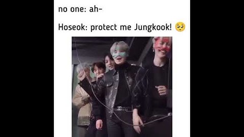 😃Jungkook always protects his hobi hyung😀Wait till end💜BTS#jeonjungkookjk#bts#v#hoseok#jin#shorts