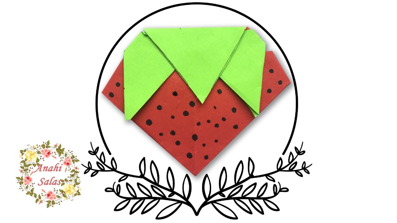 Fresa Origami (Fácil) YouTube