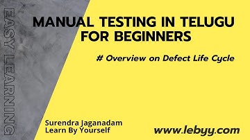 Overview on Defect Life Cycle || Manual Testing Tutorial for Beginners in Telugu
