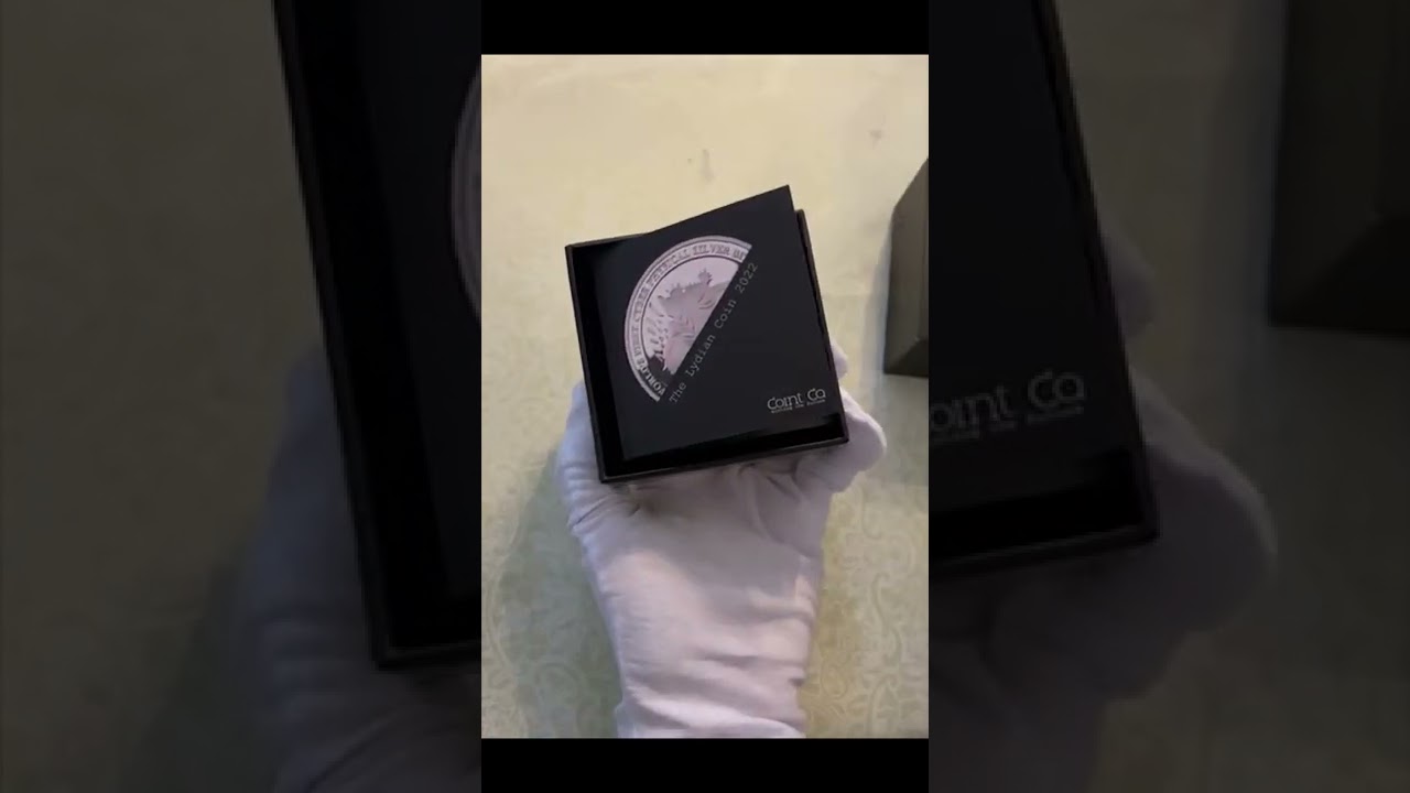 NEW LYDIAN COIN Bitcoin Backed 1 Oz Silver Coin 0.2 mBTC 2022