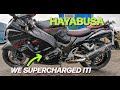 How much power did this supercharged suzuki hayabusa make