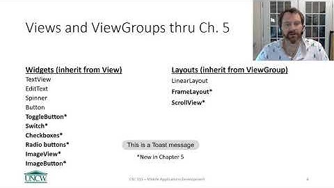Views and ViewGroups