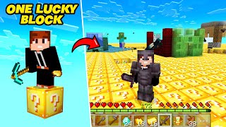 I Survive on ONE LUCKY BLOCK in Minecraft | Epic Suprises