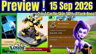 New 2 in 1 Skin Tomorrow Reset 15 September 2026 Update Lords Mobile! Previews Monster , Packs  screenshot 1