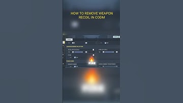 HOW TO REMOVE WEAPON RECOIL IN CODM #codmtips #codmobile #callofdutymobile