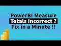 How to fix Incorrect Measure Total in PowerBI | MiTutorials