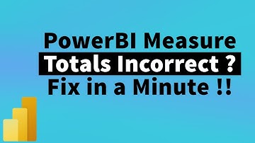 How to fix Incorrect Measure Total in PowerBI | MiTutorials