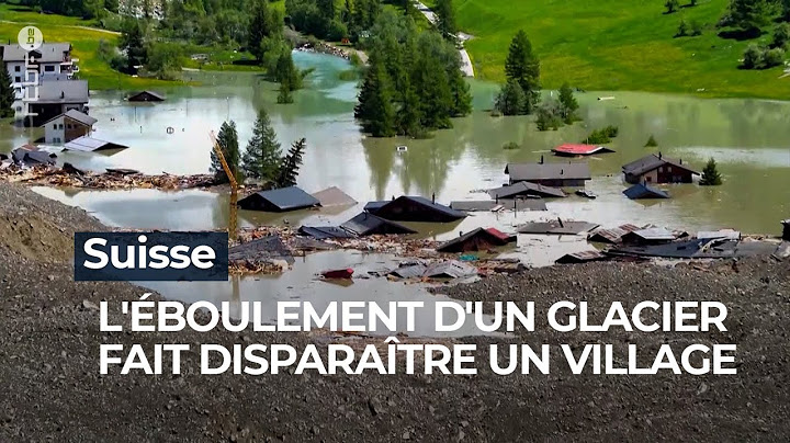 Suisse : un village disparait après un éboulement glacier - RTBF Info