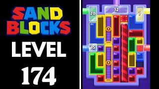 Sand Blocks: Drop Puzzle Level 174 Walkthrough 