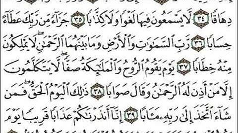نوادر القطامى سورة النبا من عام 1421