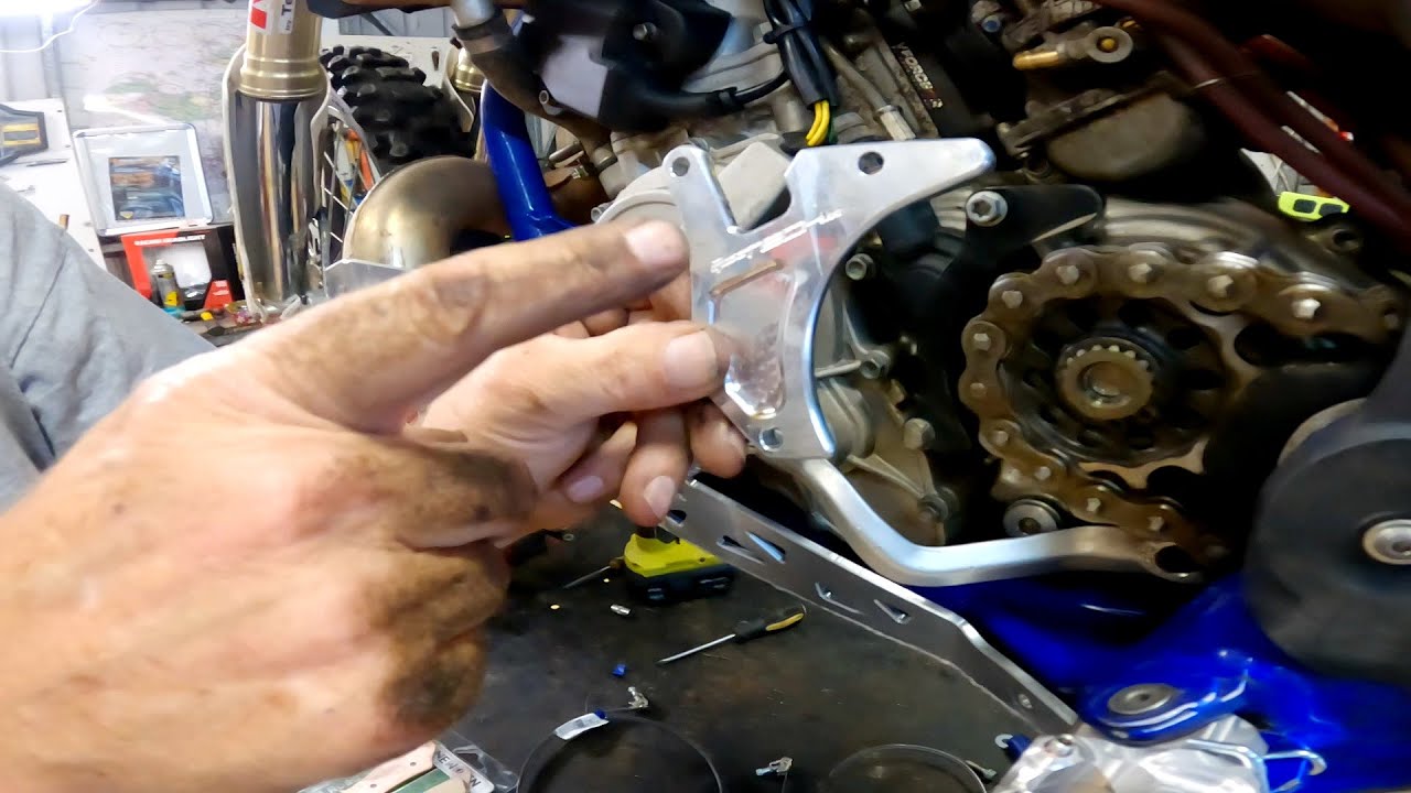 P-Tech case saver/slave cylinder protection for Sherco enduro models︱Brisbane Dirt Bike Rentals