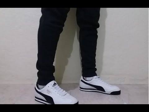 Puma Roma Blanco con - YouTube