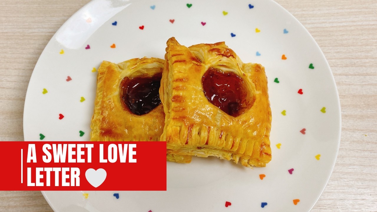 Love Letter Jam Puff Pastries ❤️ | Easy Valentine’s Dessert