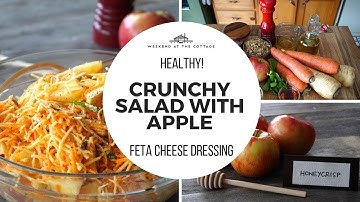 CRUNCHY SALAD WITH APPLE | Carrots, parsnip & walnuts too!