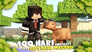 100 Hari di Minecraft tapi jadi Si Masbro Capybara ( ft @Kaishi0  )