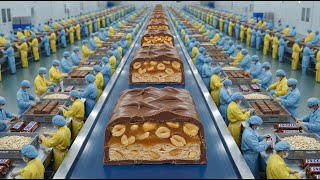 Inside the Snickers Factory: How Millions of Chocolate Bars Are Made (Full Process)
