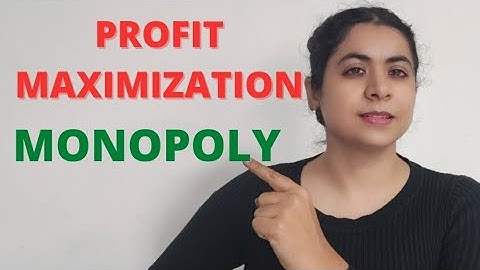 Profit maximizing level of output for a monopoly.