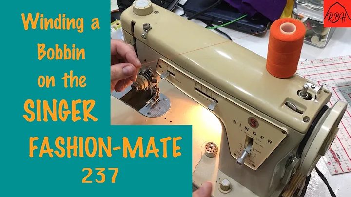 Winding the Bobbin on a Singer Fashion-Mate 237 Sewing Machine
