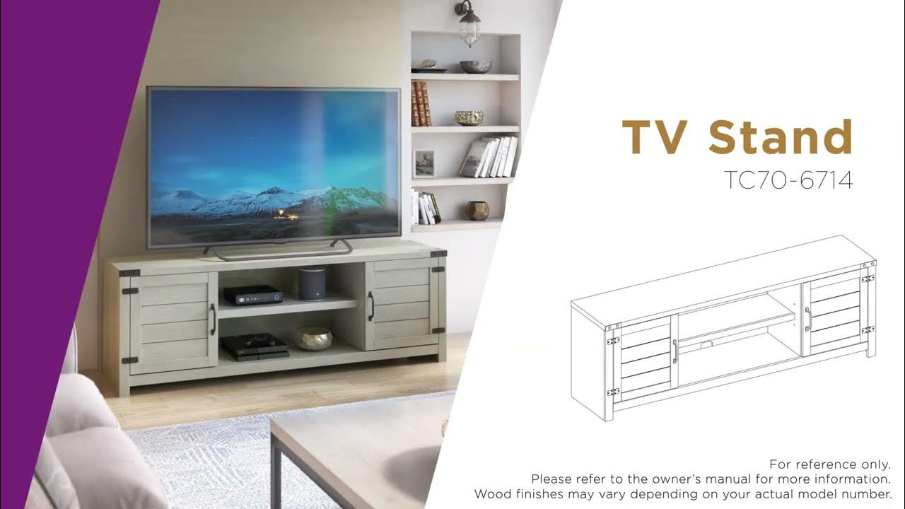 HowTo Assemble TV Stand TC706714 YouTube