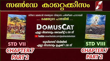 DOMUS CAT | STD 7 & 8 | CHAPTER 7 | PART 2 | SUNDAY CATECHISM