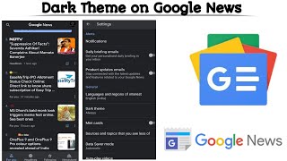 How to Enable Dark mode on Google News app | Use Google News in Black Theme | Techno Logic | 2021 screenshot 4