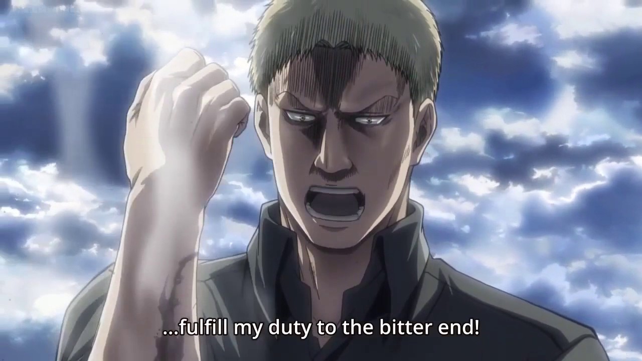 Attack On Titan S2 Colossal Armored Titan Reveal Hd Reiner Bertholdt Transformation Youtube