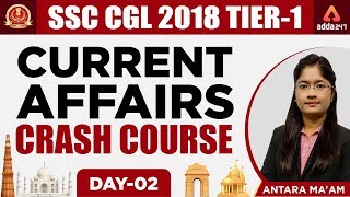Current Affairs Crash Course For SSC CGL 2018 Tier-1 | 6 Days Crash Course | Day 2 | By Antara Ma'am screenshot 4