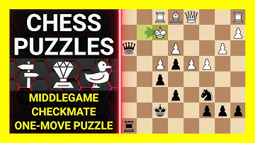 Chess Puzzles for Practice. Themes: Middlegame, Checkmate, One-move puzzle. Learn Chess