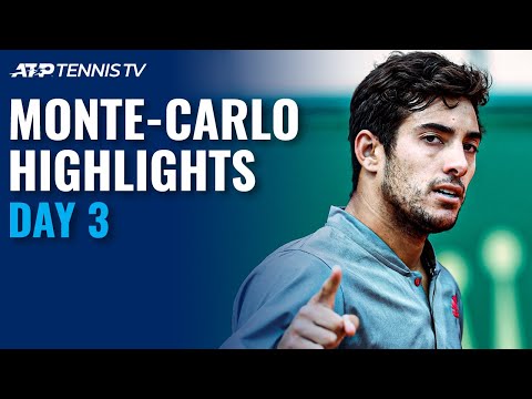 Tsitsipas Begins Campaign; Garin Clashes With Auger-Aliassime | Monte-Carlo 2021 Highlights Day 3