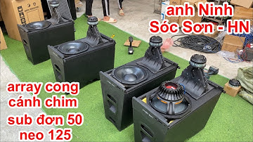 Array 30 neo cánh chim cấu hình hai tầng coil 100, a Ninh ( Sóc Sơn - HN ). DVH Audio 0363553277