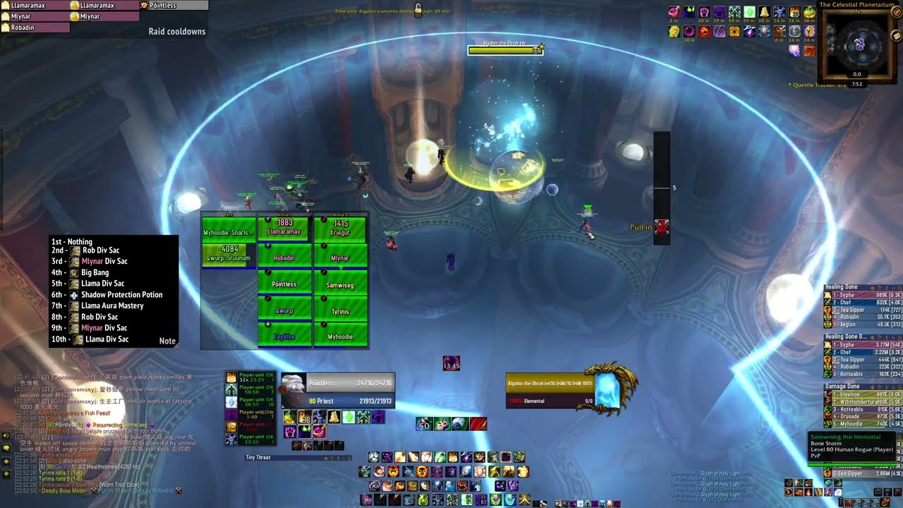 Algalon 10M - Soaking Big Bangs & Killing Stars Shadow Priest PoV