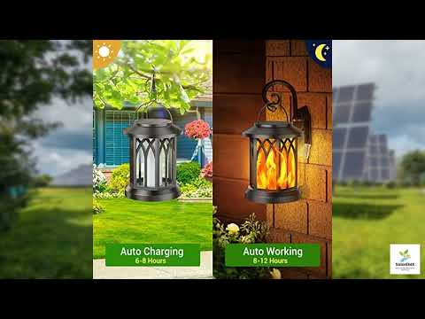 Review - KOOPER 4 Pack Solar Lantern Outdoor Lights