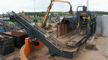 LEFORT 1300T Lidex side compression shear @Van Hoef Metal Recyling