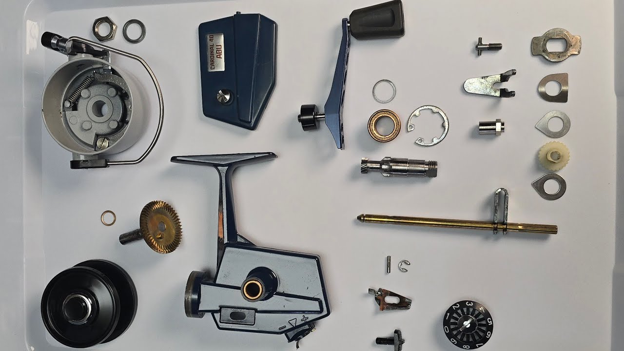 オールドABU純正当時物CARDINAL用修理レストアパーツY339-M-P6 Assembling a 51 year old reel - 1975 Abu Cardinal 40 - YouTube