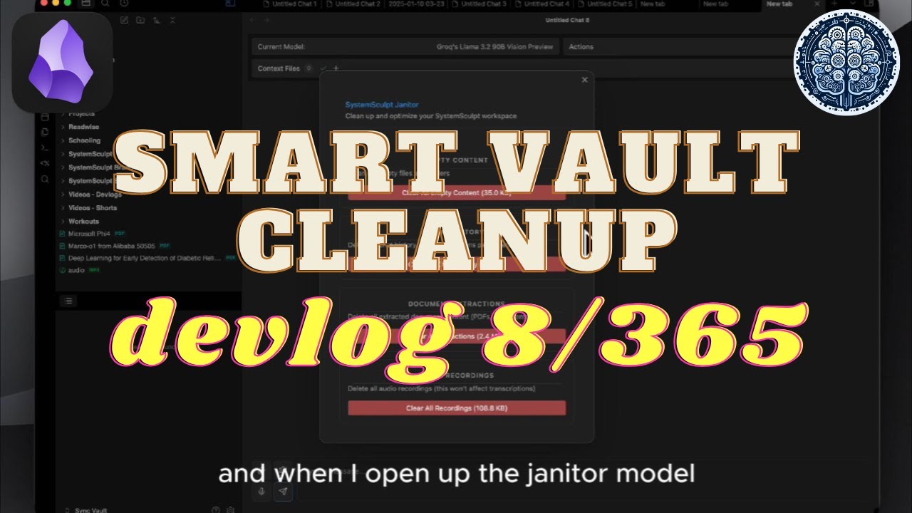 Smart Cleanup & Space Management | SystemSculpt DevLog 8/365