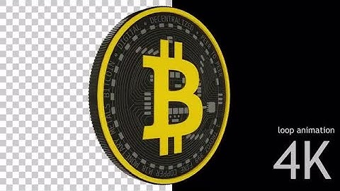 Cartoon Bitcoin Loop  Stock Motion Graphics