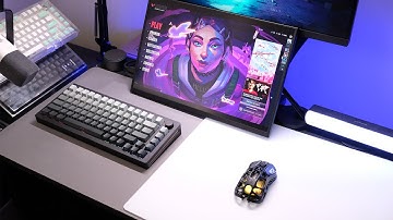 MonsGeek M1W HE Gaming Keyboard | Akko Glass Mousepad Unboxing | VALORANT POV ASMR